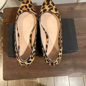 Authentic Jcrew Cheetah print flats!!